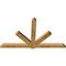 Ekena Millwork Kennewick Rough Sawn Timber Gable Bracket, Western Red Cedar, 96"W x 56"H x 4"D x 6"F, 14/12 Pitch GBW096X56X0406KEN00RWR - alternate 2